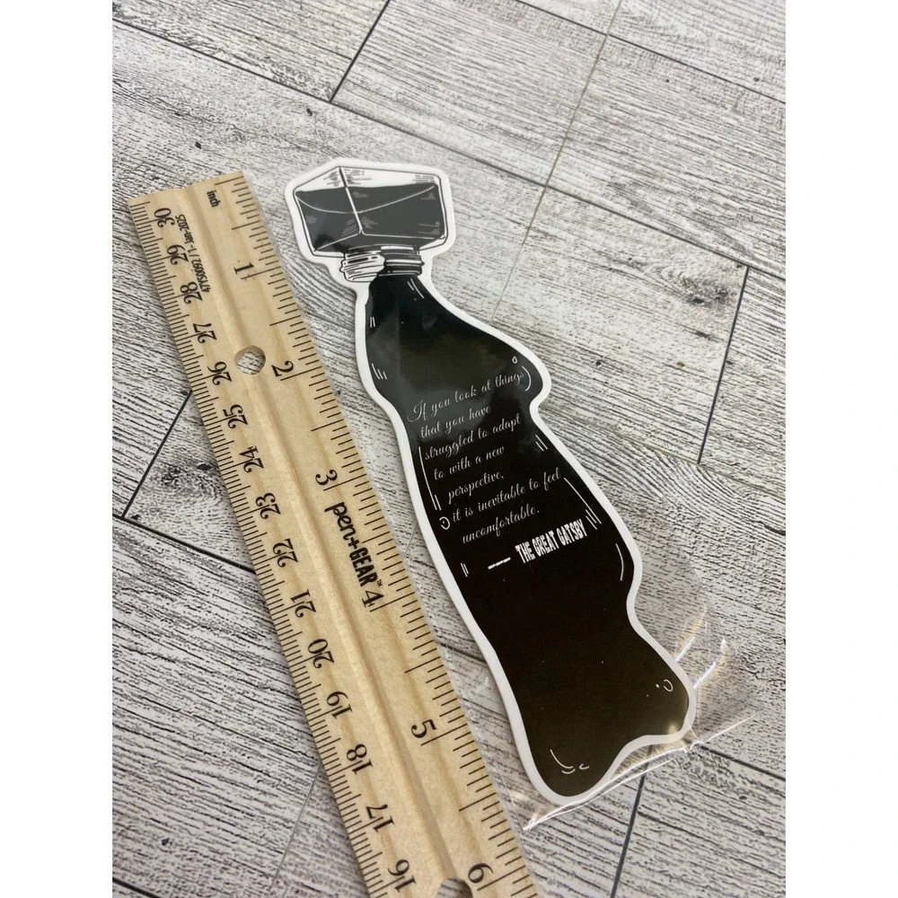 Inkwell Die-Cut Bookmark - The Great Gatsby Quote 